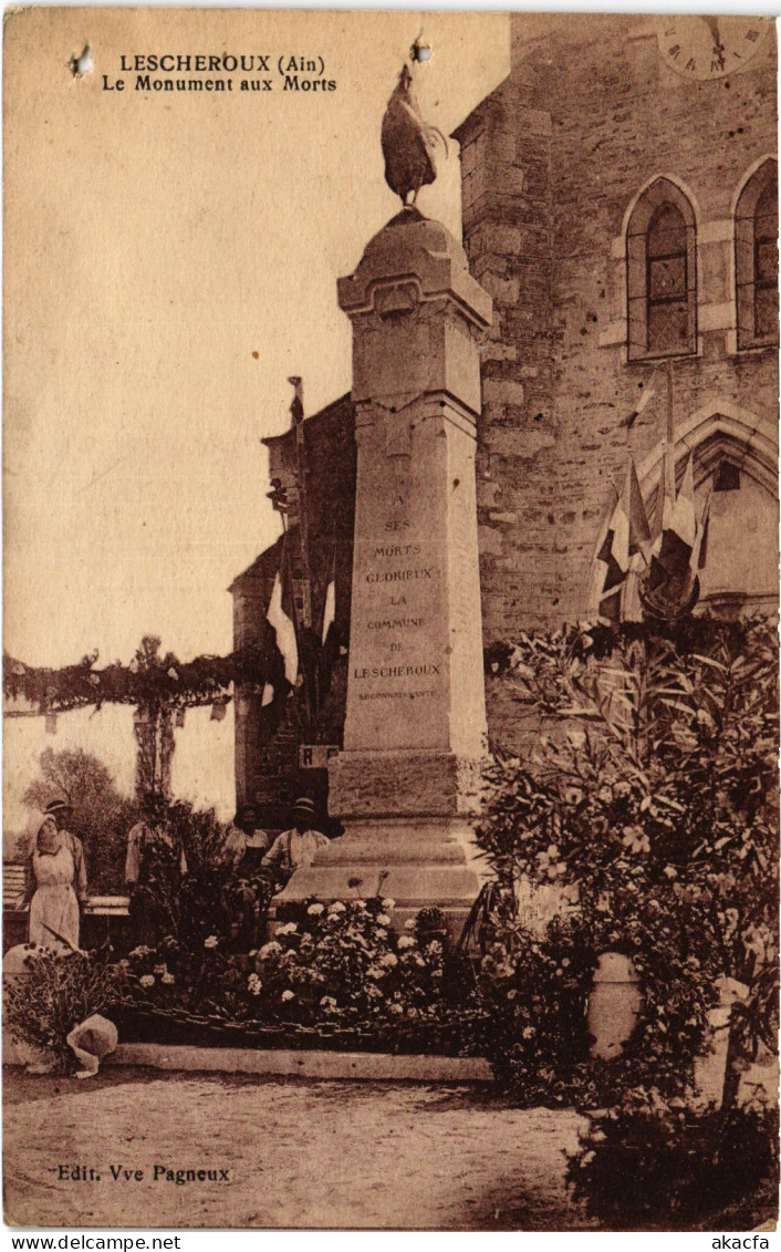 CPA Lescheroux Le Monument Aux Morts (1277307) - Villars-les-Dombes