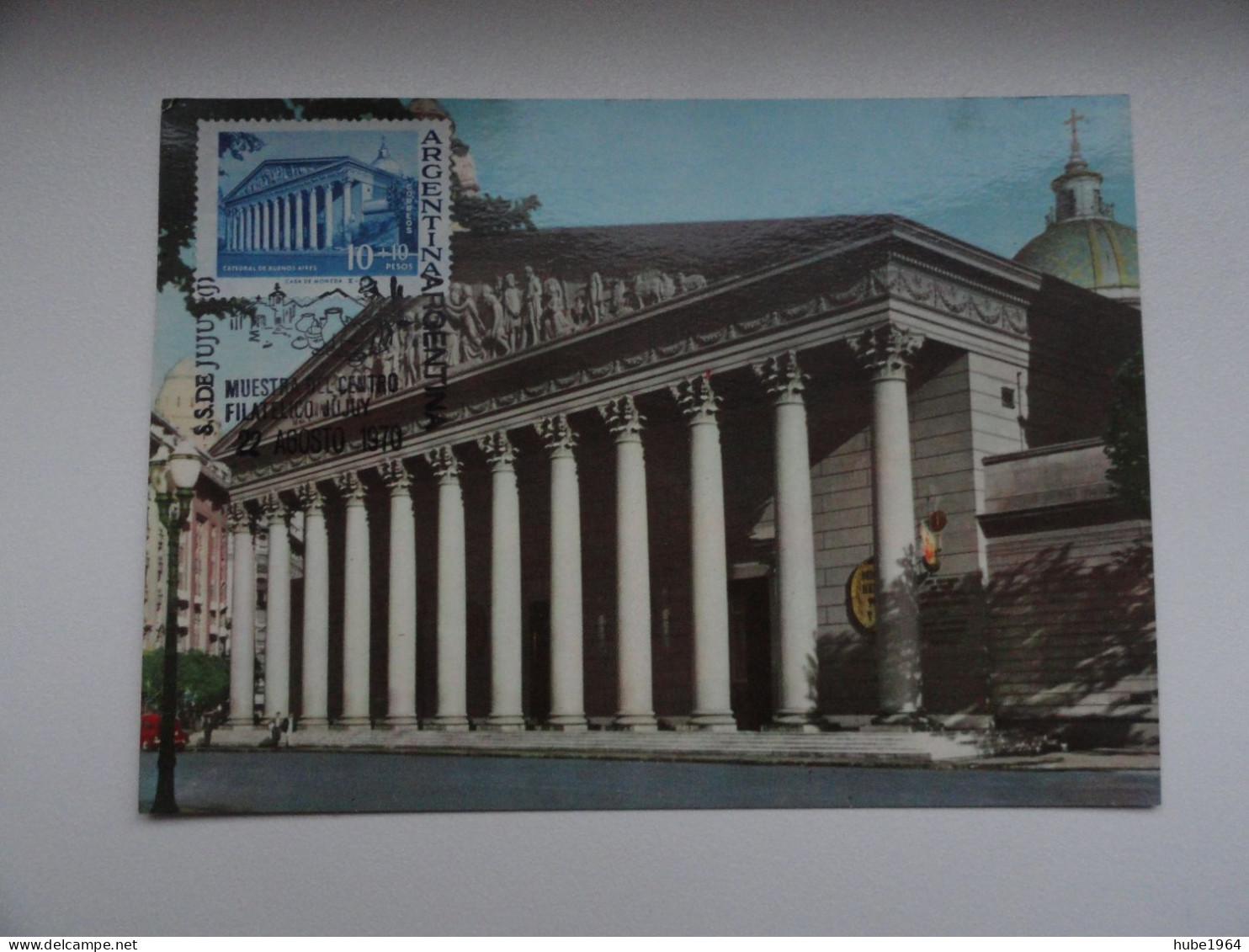 CARTE MAXIMUM CARD CATHEDRALE DE BUENOS AIRES ARGENTINE - Used Stamps