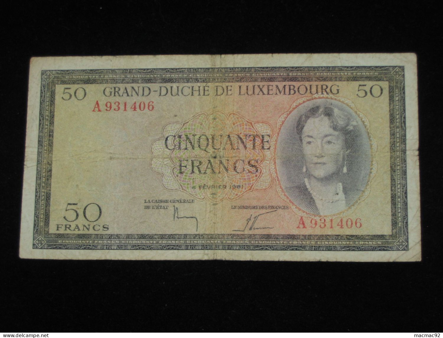 LUXEMBOURG - 50 Francs 1961 - Grand Duché De Luxembourg  **** EN ACHAT IMMEDIAT **** - Luxemburgo