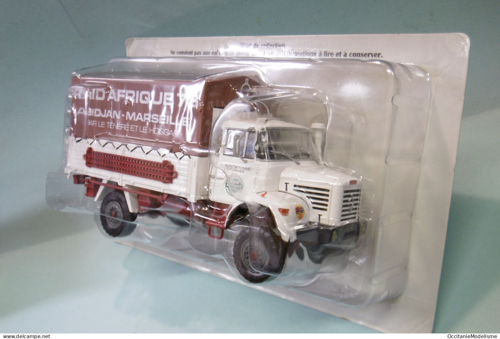 Ixo / Hachette - BERLIET L64 8/R 4x4 Raid Afrique 1973 Neuf 1/43 - Ixo