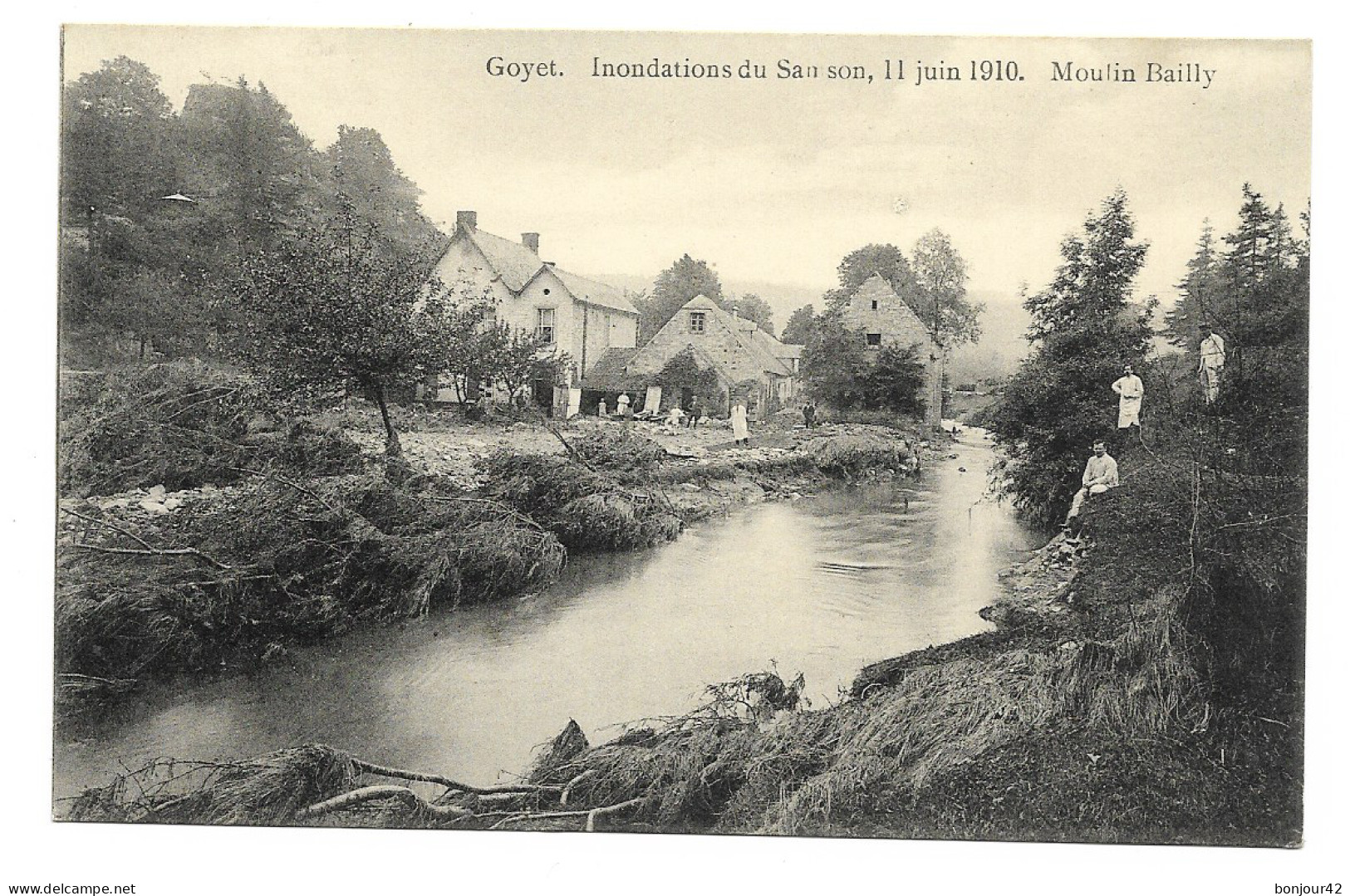 GOYET - GESVES (Belgique) Inondations Du Samson, 11 Juin 1910 - Moulin Bailly - Gesves