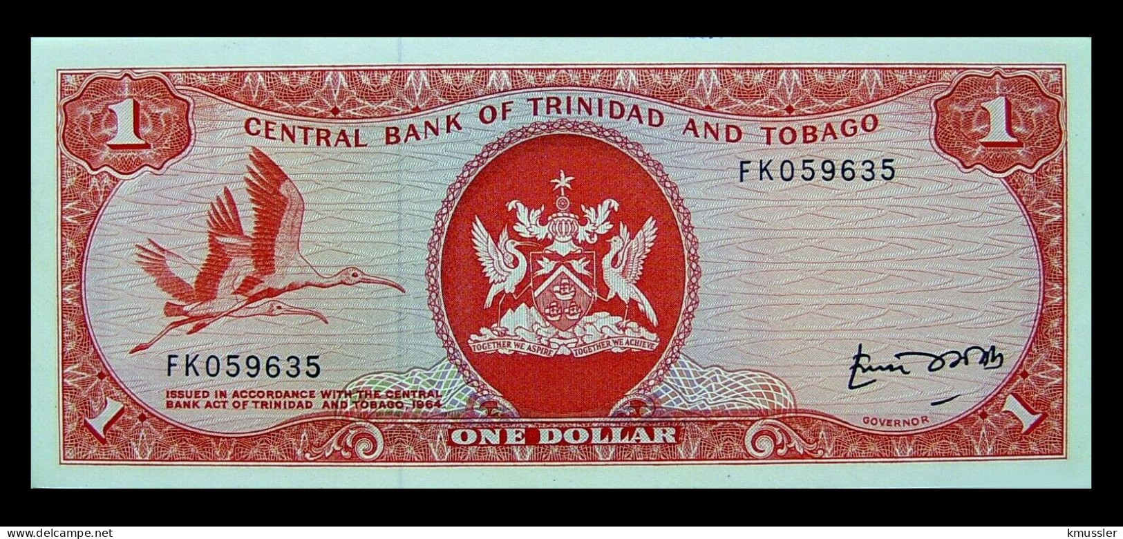 # # # Banknote Trinidad Und Tobago 1 Dollar 1977 (P-30) UNC # # # - Trindad & Tobago