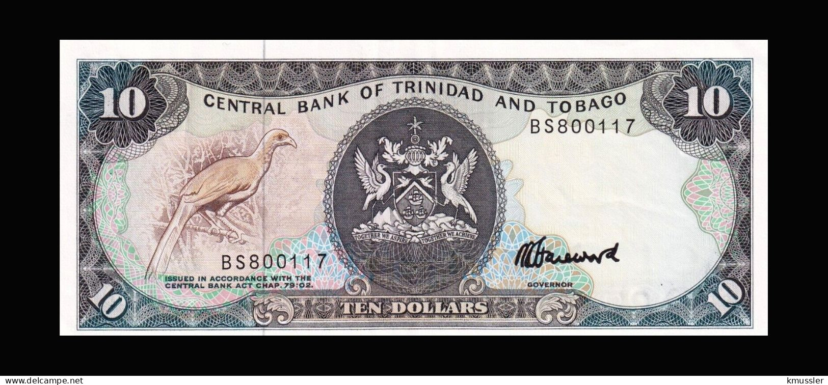 # # # Banknote Trinidad Und Tobago 10 Dollars AU # # # - Trinité & Tobago
