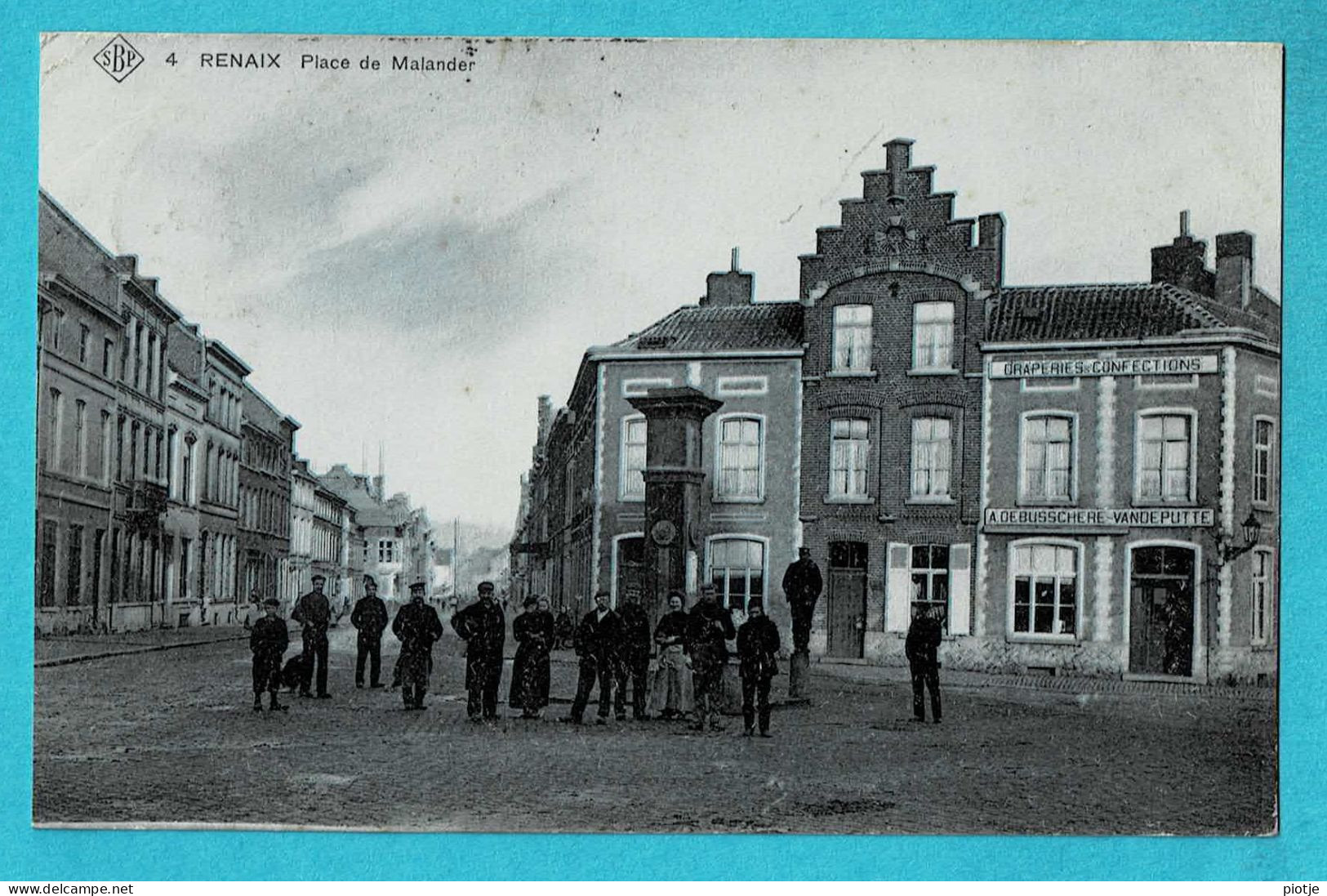 * Ronse - Renaix (Oost Vlaanderen) * (SBP, Nr 4) Place De Malander, Animée Draperies Confections De Busschere Vandeputte - Renaix - Ronse