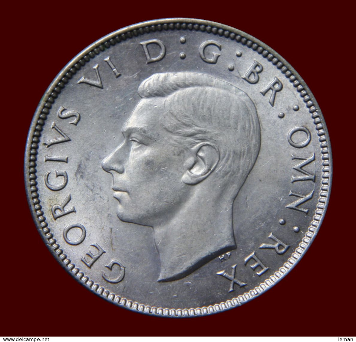 Great Britain George VI 1946 Florin/Two Shillings About UNC Some Toning On Reverse - Other & Unclassified