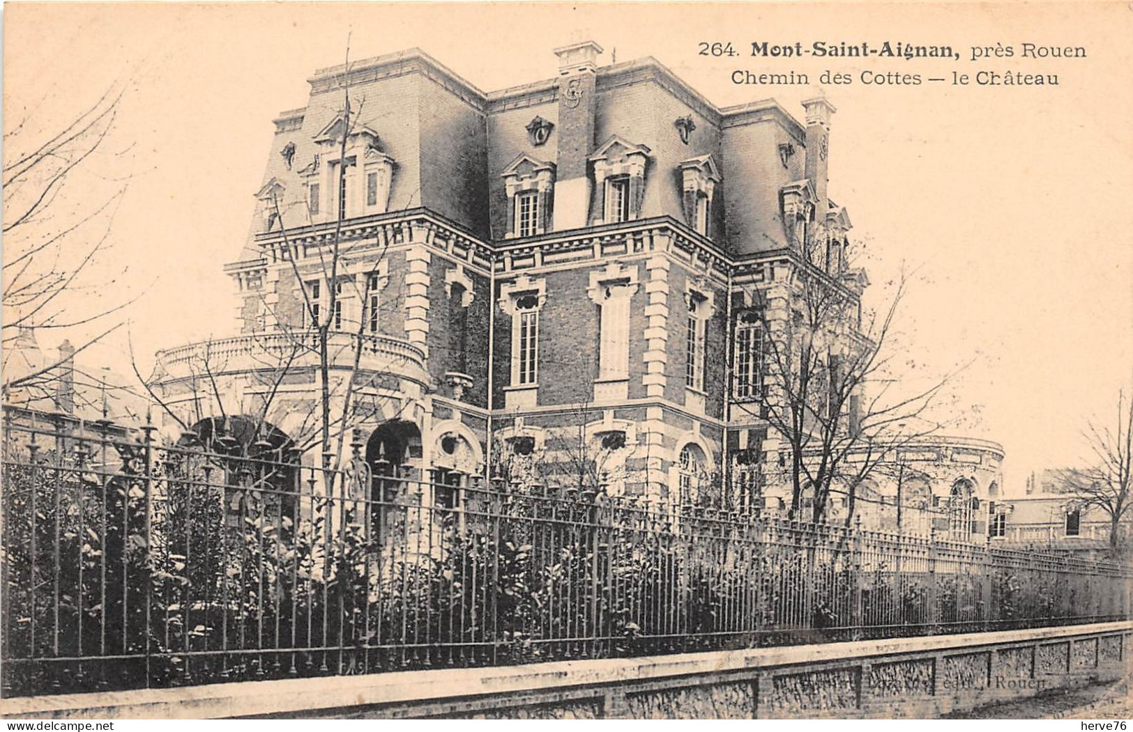 MONT SAINT AIGNAN - Chemin Des Cottes - Le Château - Mont Saint Aignan