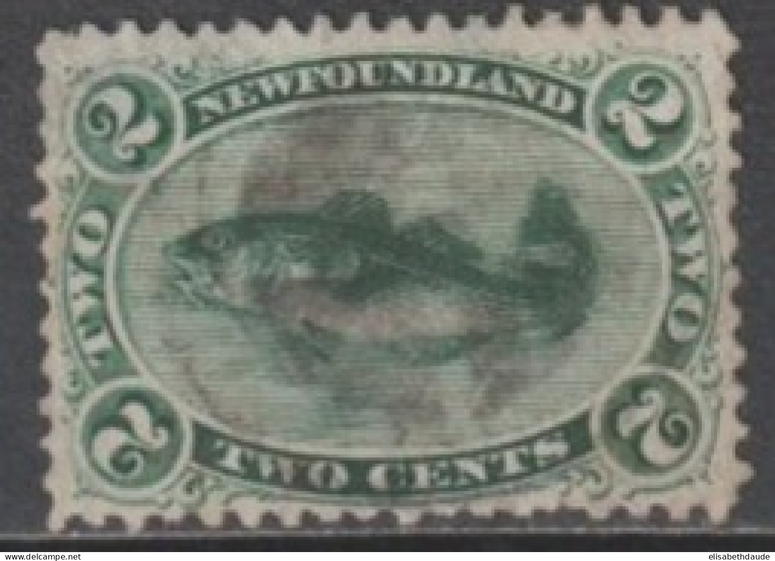 CANADA NEWFOUNDLAND - 1866 - YVERT N°21 OBLITERE - COTE = 50 EUR. - 1865-1902