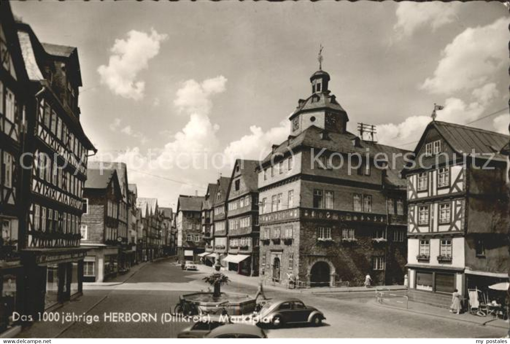 41508806 Herborn Hessen Marktplatz Herborn - Herborn