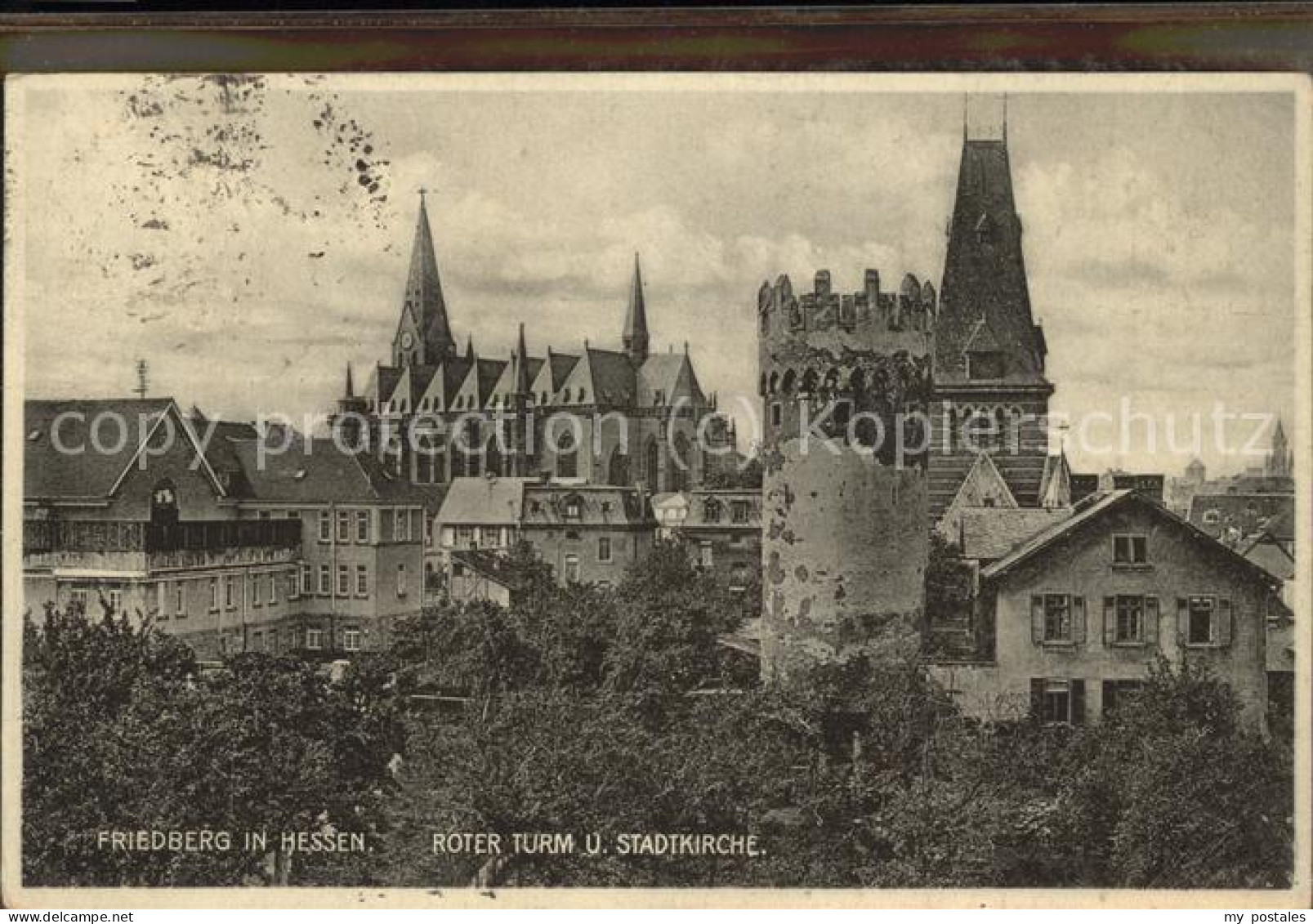 41508752 Friedberg Hessen Roter Turm Und Stadtkirche Friedberg - Friedberg