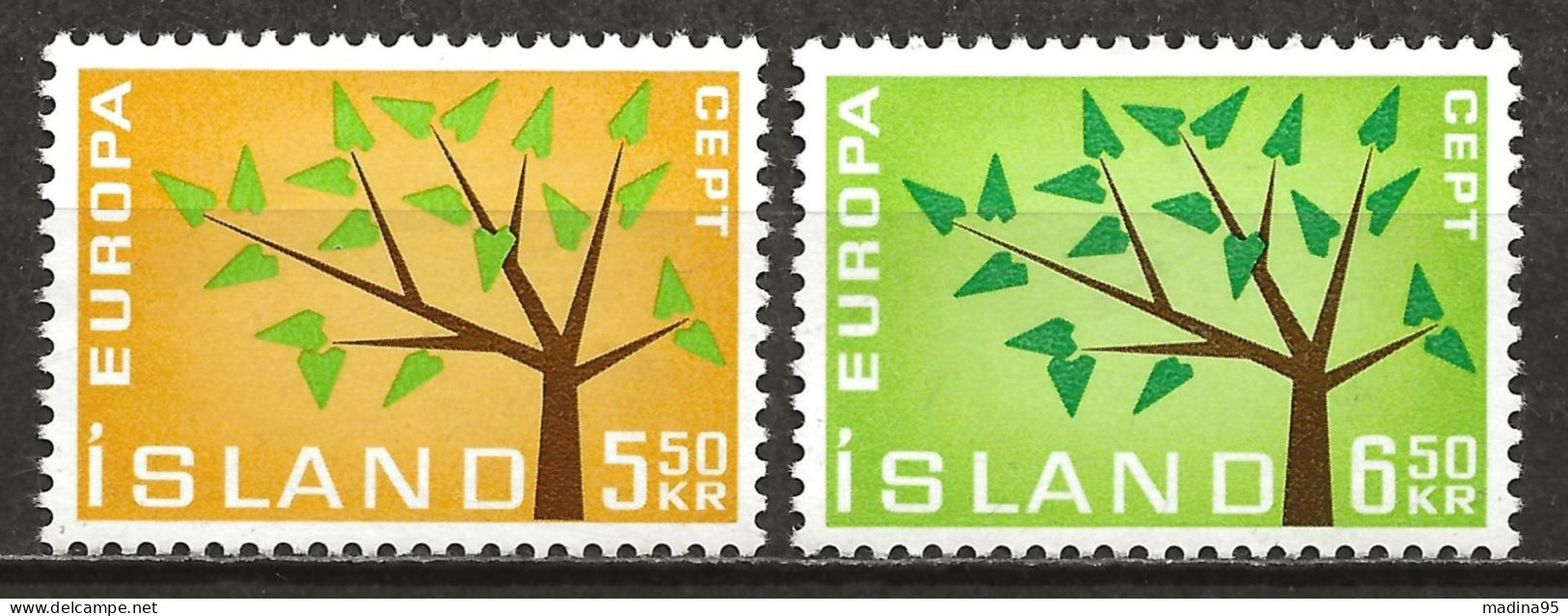 ISLANDE: *, N° YT 319 Et 320, Ch., Europa, TB - Neufs