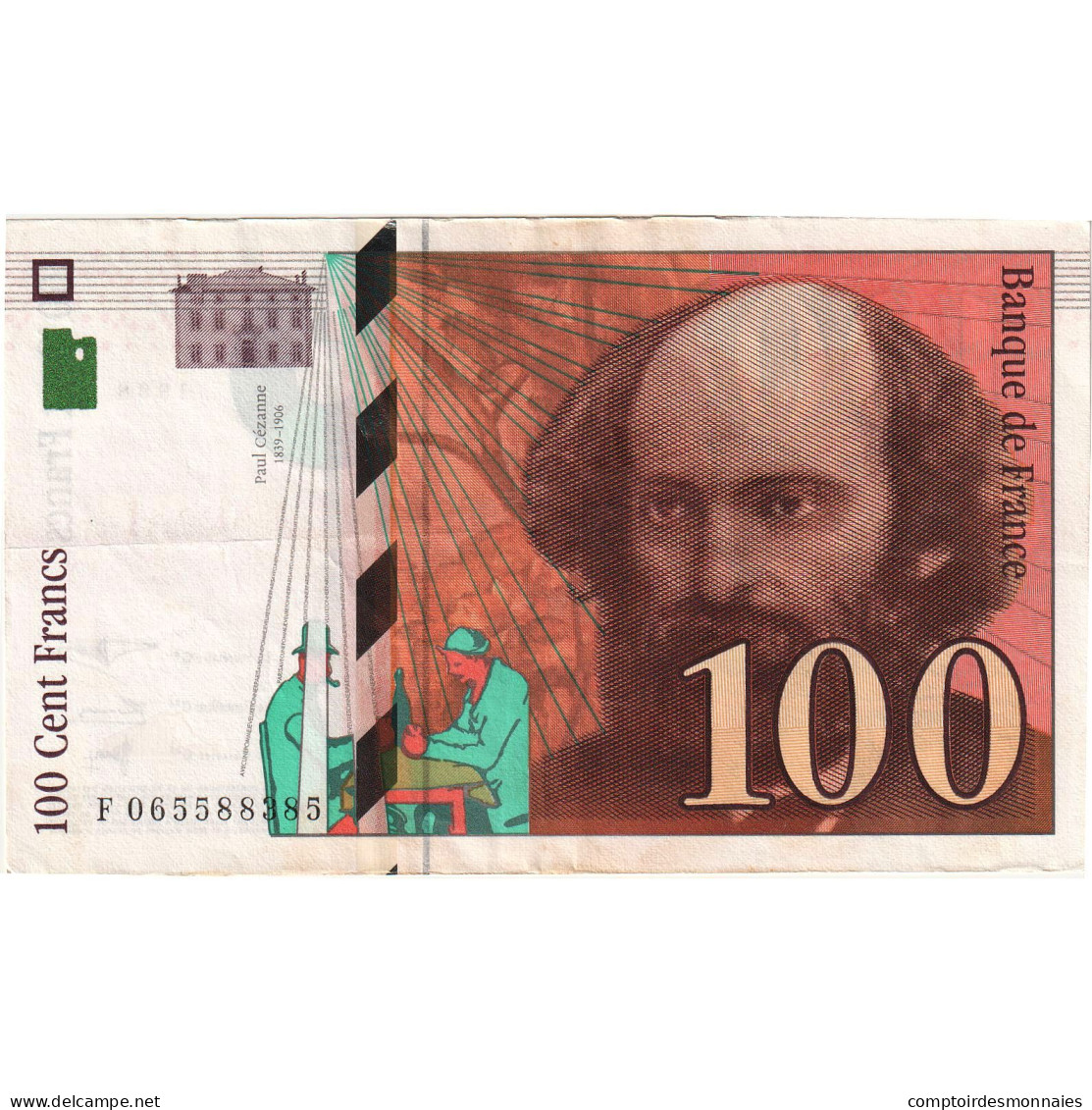 France, 100 Francs, Cézanne, 1998, 065588385, TTB+, Fayette:74.2, KM:158a - 100 F 1997-1998 ''Cézanne''