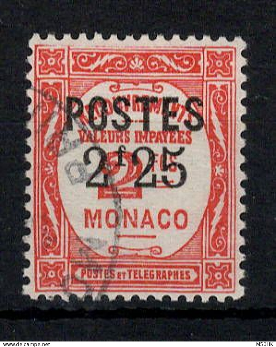 Monaco - YV 152 Oblitéré , Taxe Surchargé , Cote 23,50 Euros - Gebraucht