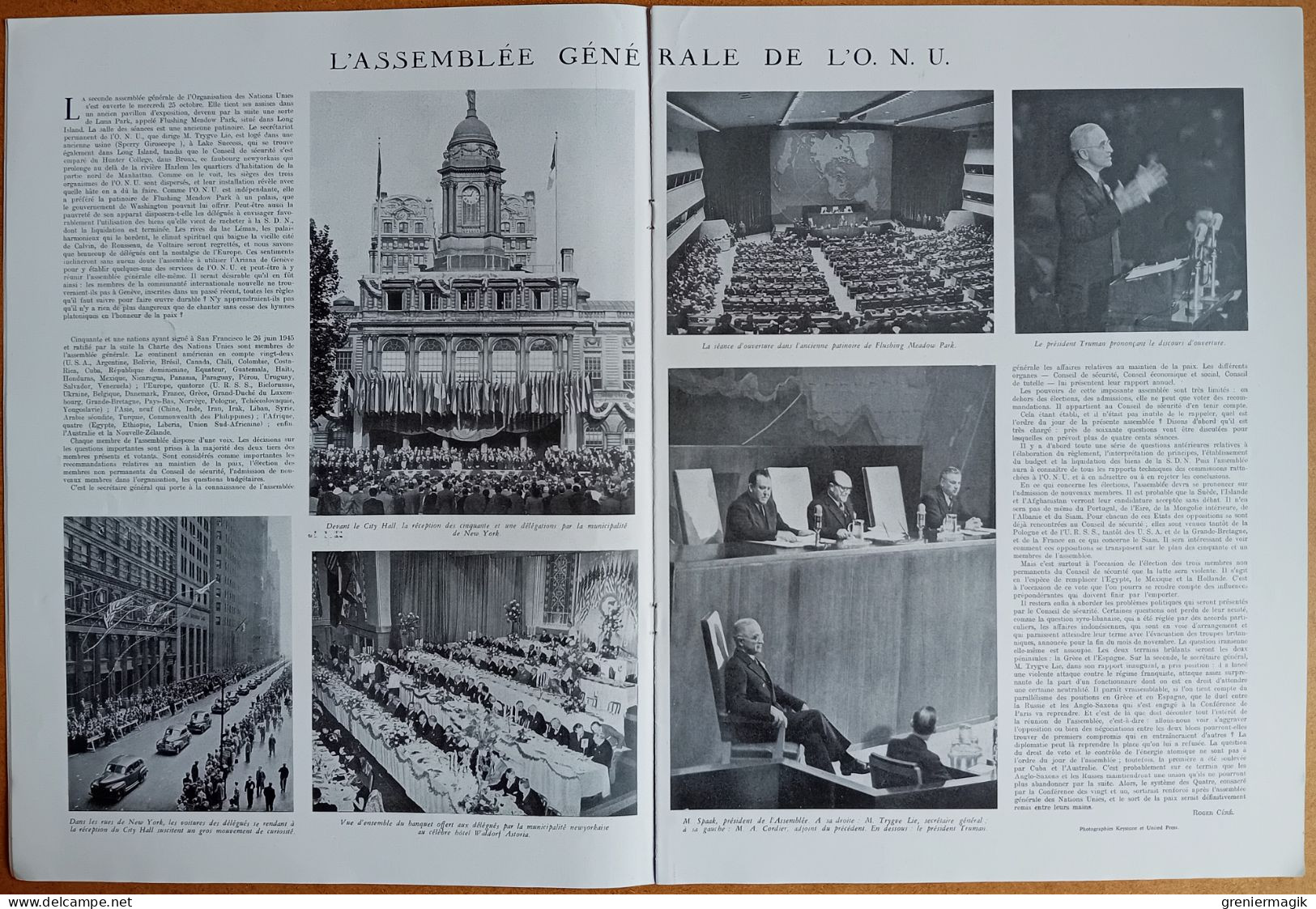 France Illustration N°58 09/11/1946 La Campagne électorale à Paris/Tunisie/Assemblée Générale De L'ONU/De Soubiran - Testi Generali