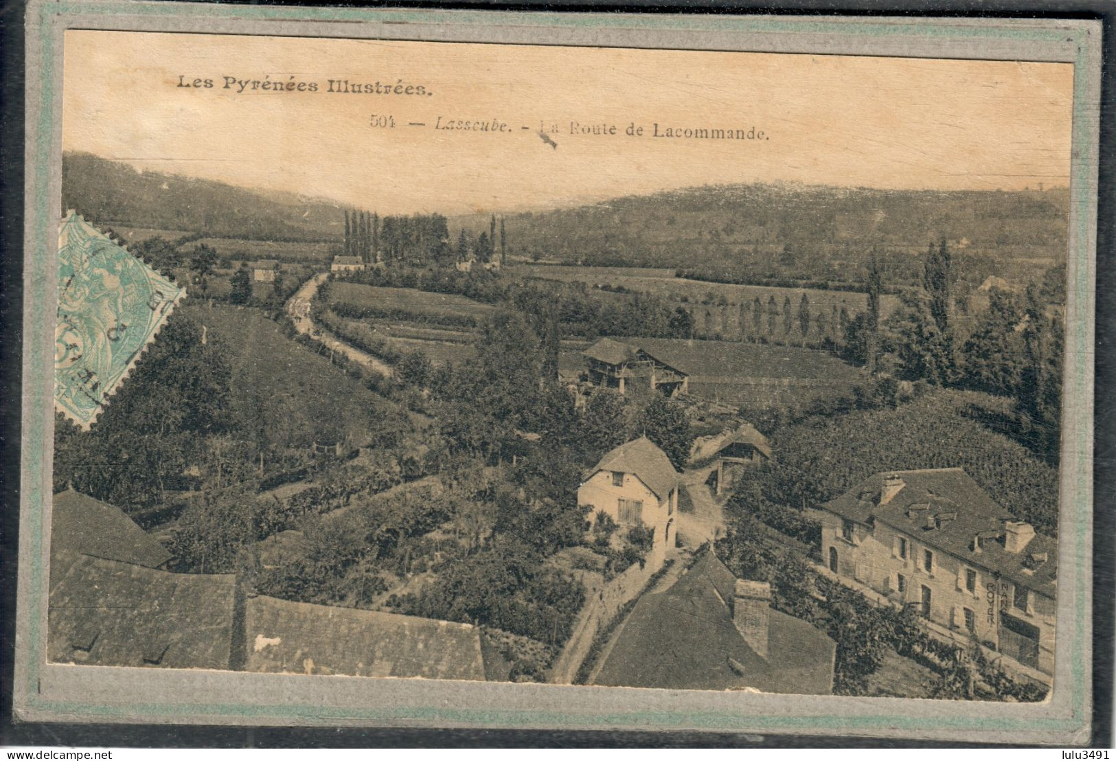 CPA (64) LASSEUBE - Aspect De L'entrée Du Bourg Par La Route De Lacommande En 1905 - Lasseube