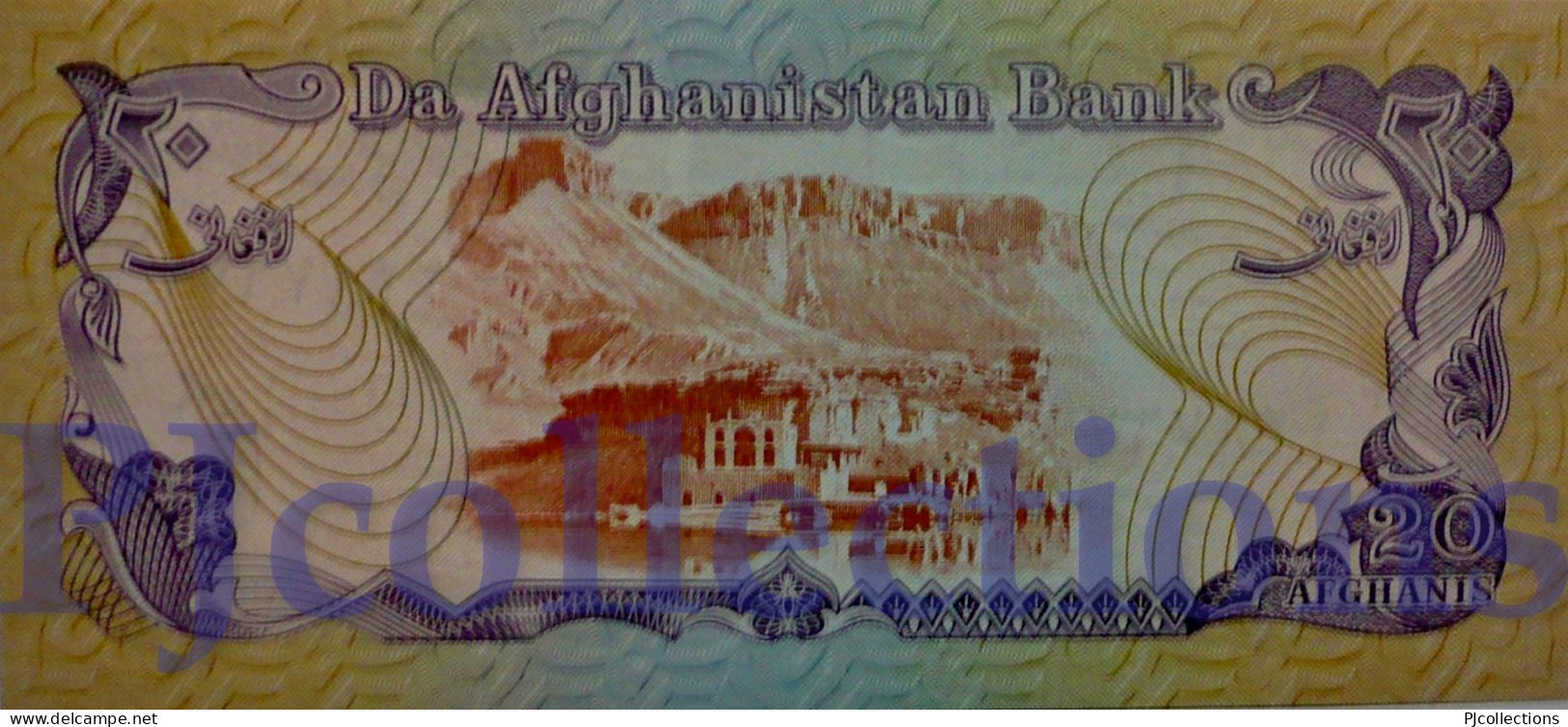 AFGHANISTAN 20 AFGHANIS 1979 PICK 56a UNC - Afghanistan