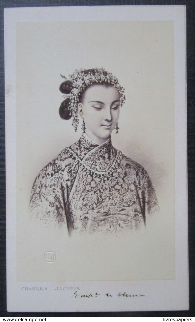 Chine Imperatrice Photo Cdv  Charles Jacotin - Asie