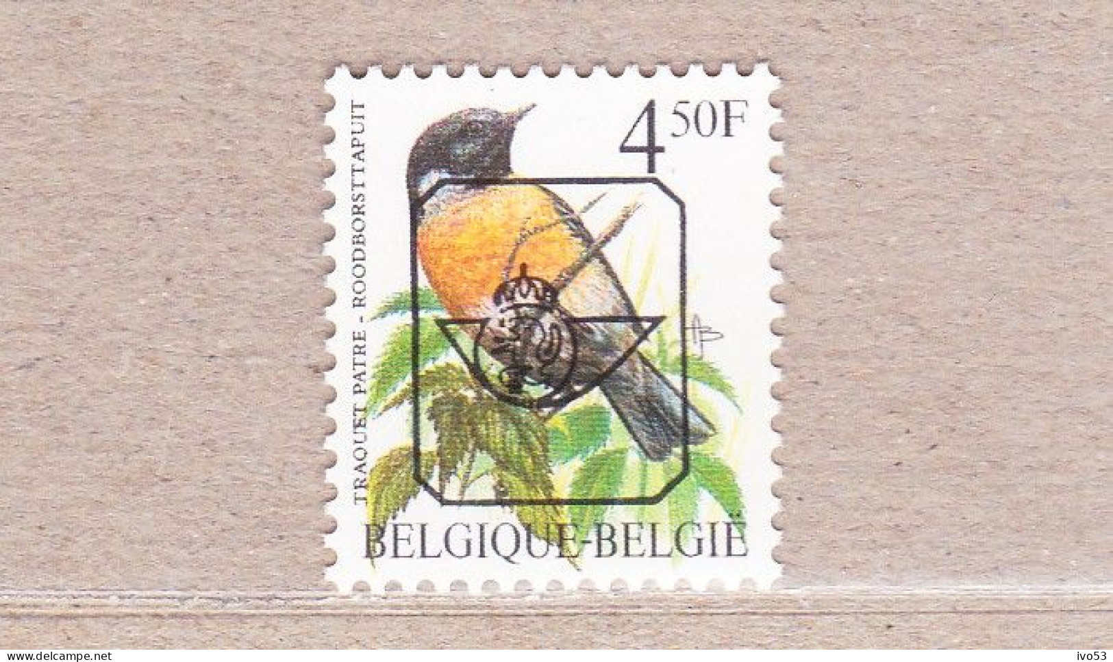 PRE825P6** Roodborsttapuit / Traquet Patre. - Typos 1986-96 (Oiseaux)