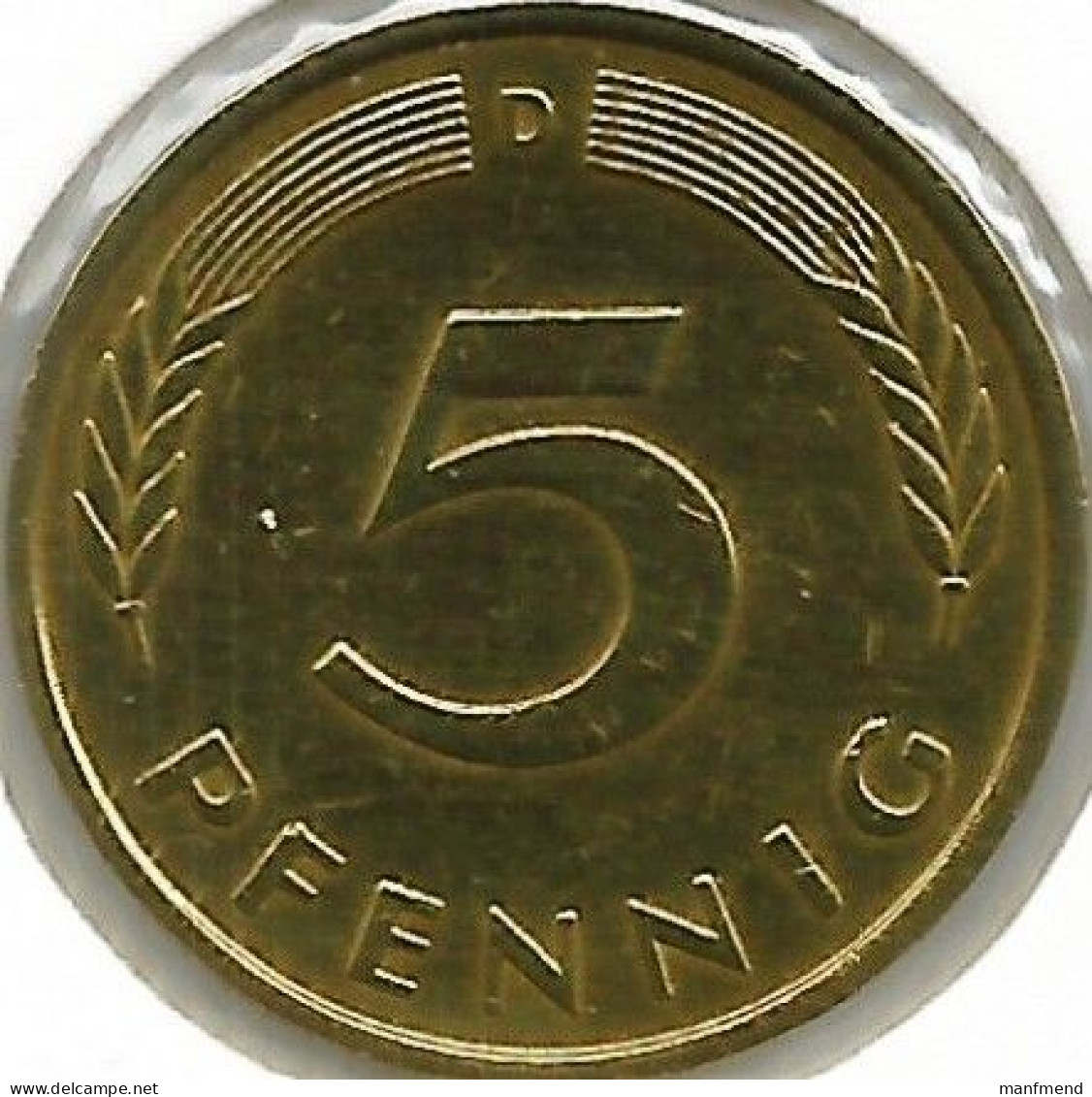 Germany - 1976 - KM 107 - 5 Pfennig - Mintmark "D" - München - VF+ - 5 Pfennig