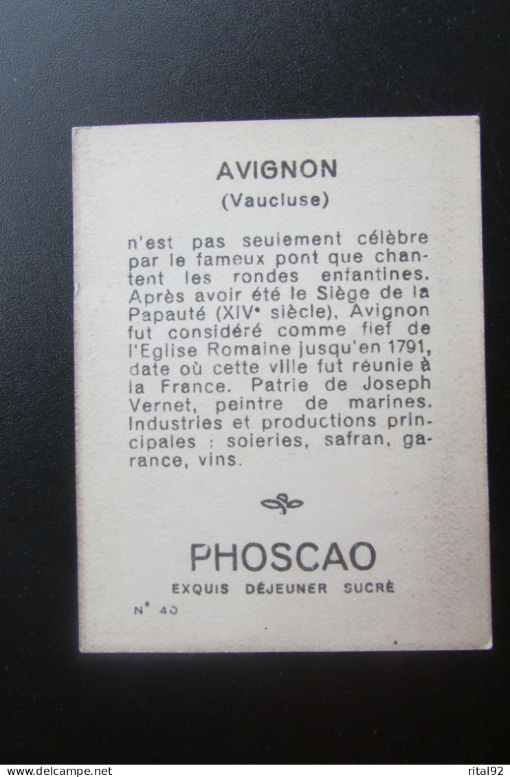 Chromo/Image "PHOSCAO Déjeuner - Bon Point" - Série "album : La FRANCE" - Lombart