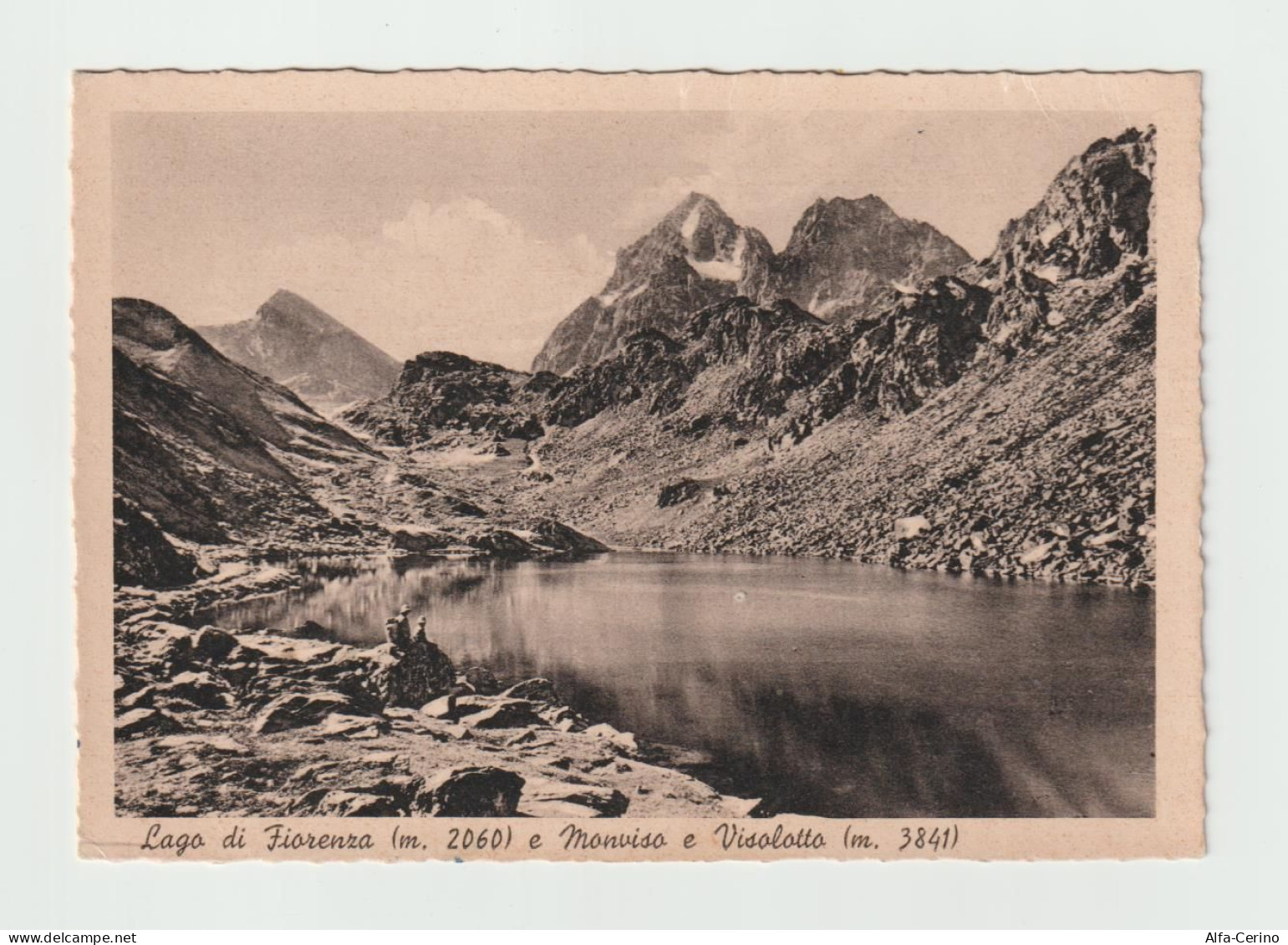 CRISSOLO (CN):   UN  SALUTO  DA ... -  LAGO  DI  FIORENZA  -  MONVISO  E  VISOLOTTO  -  FG - Watertorens & Windturbines