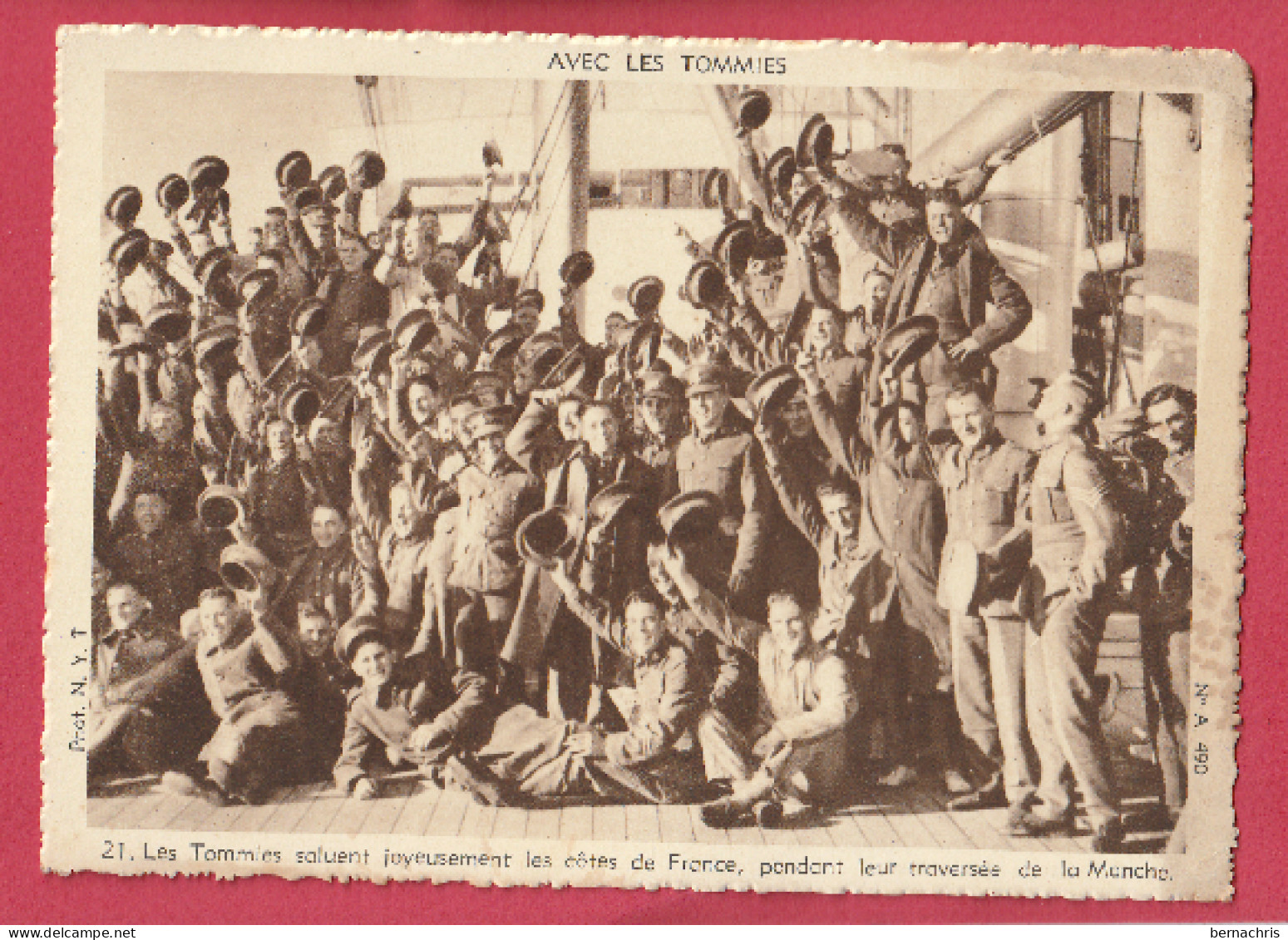 Cp Tommies Sur Un Bateau - Bateaux