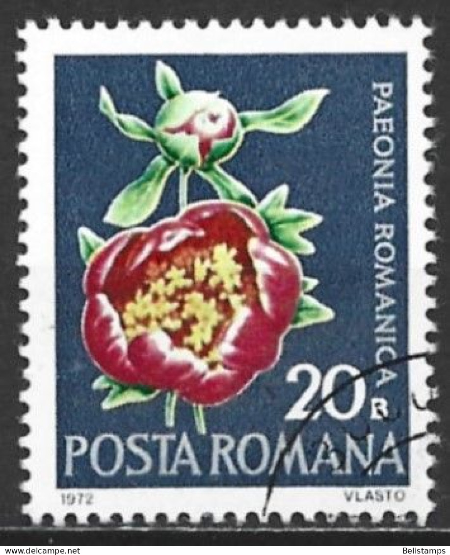 Romania 1972. Scott #2331 (U) Protected Flowers, Peony - Oblitérés