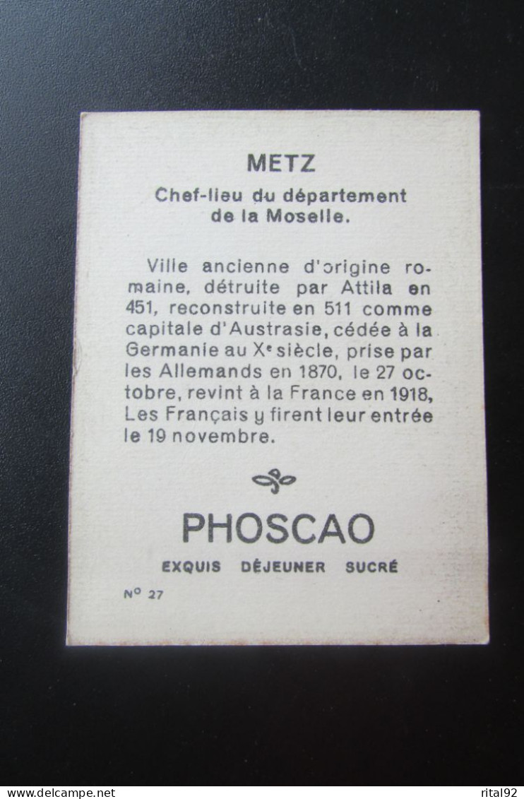 Chromo/Image "PHOSCAO Déjeuner - Bon Point" - Série "album : La FRANCE" - Lombart