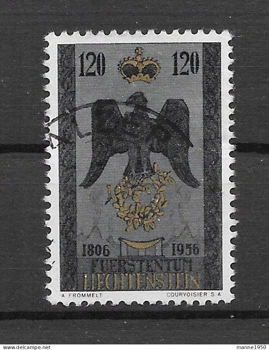 Liechtenstein 1956 Adler Mi.Nr. 347 Gestempelt - Used Stamps