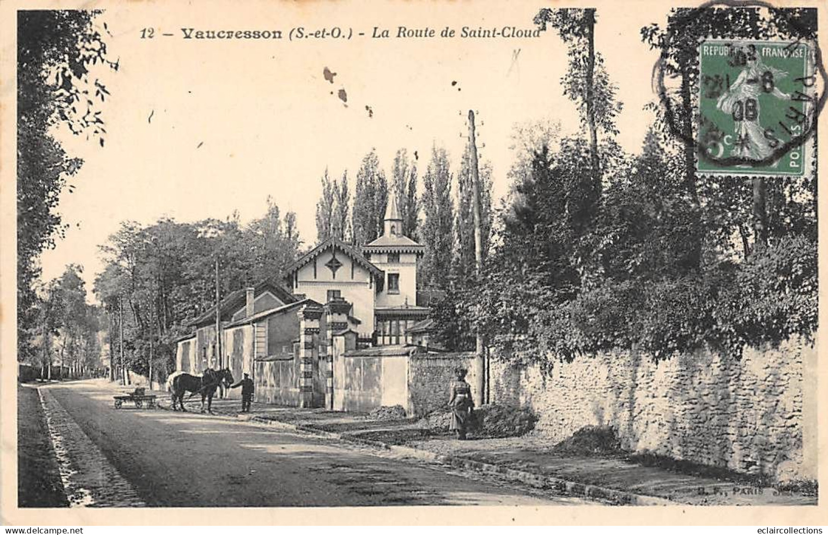 Vaucresson        92         La Route De Saint Cloud  N° 12        (voir Scan) - Vaucresson