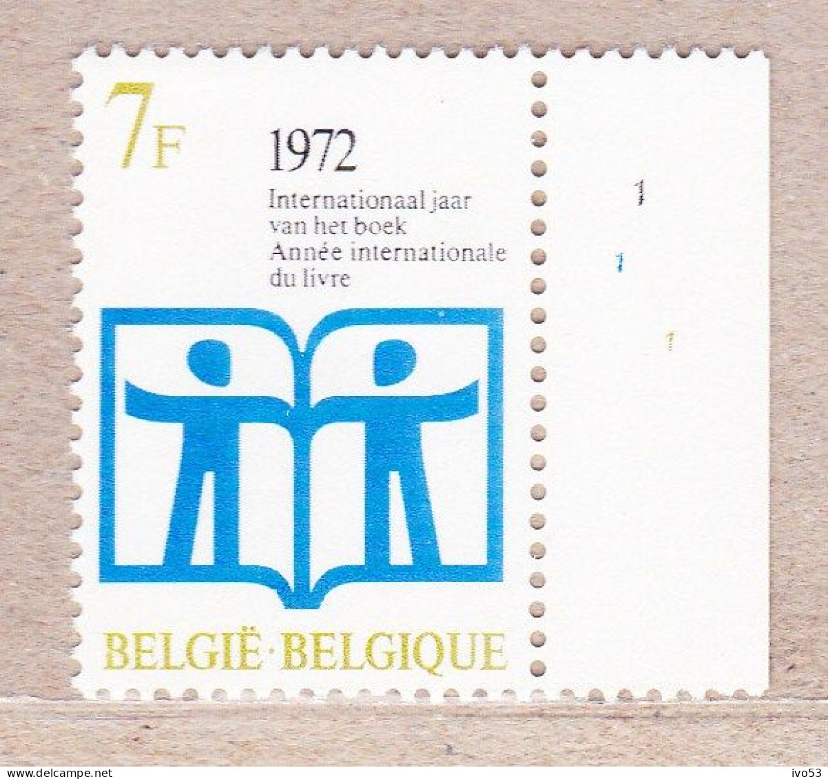 1972 Nr 1618** Plaatnummer:1.Jaar Van Het Boek. - 1971-1980