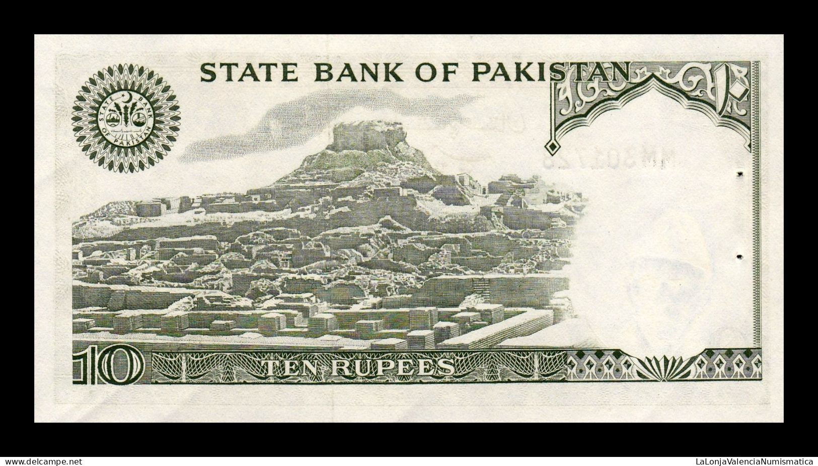 Pakistán 10 Rupees 1977 Pick 29a Sc Unc - Pakistan