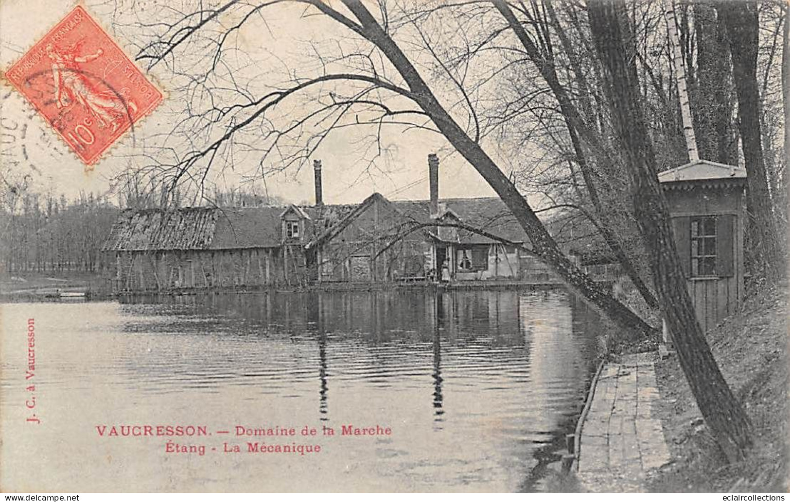 Vaucresson        92       Domaine De La Marche.  Etang .La Mécanique      (voir Scan) - Vaucresson