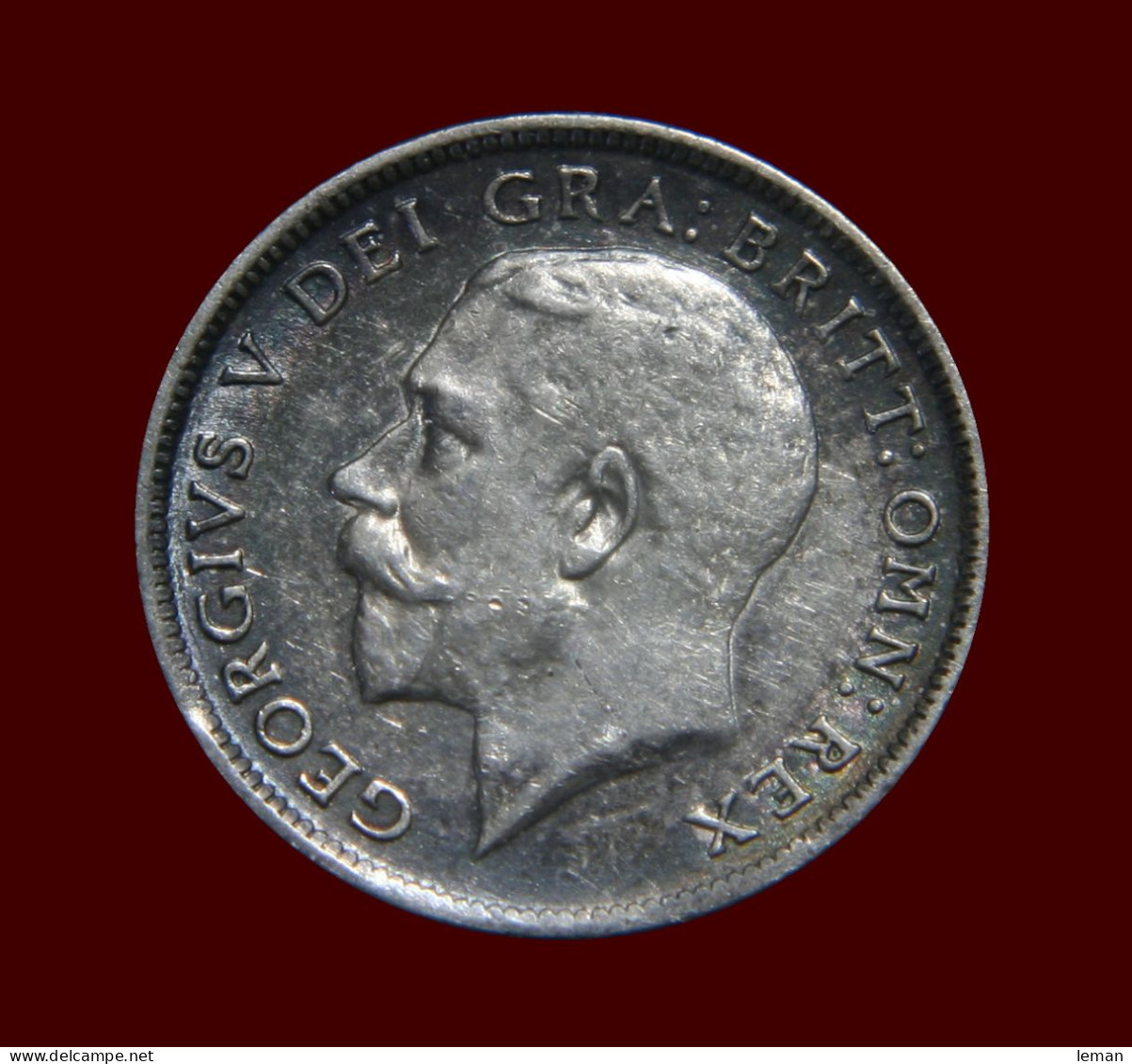 Great Britain George V 1918 Sixpence Toned About EF - Autres & Non Classés