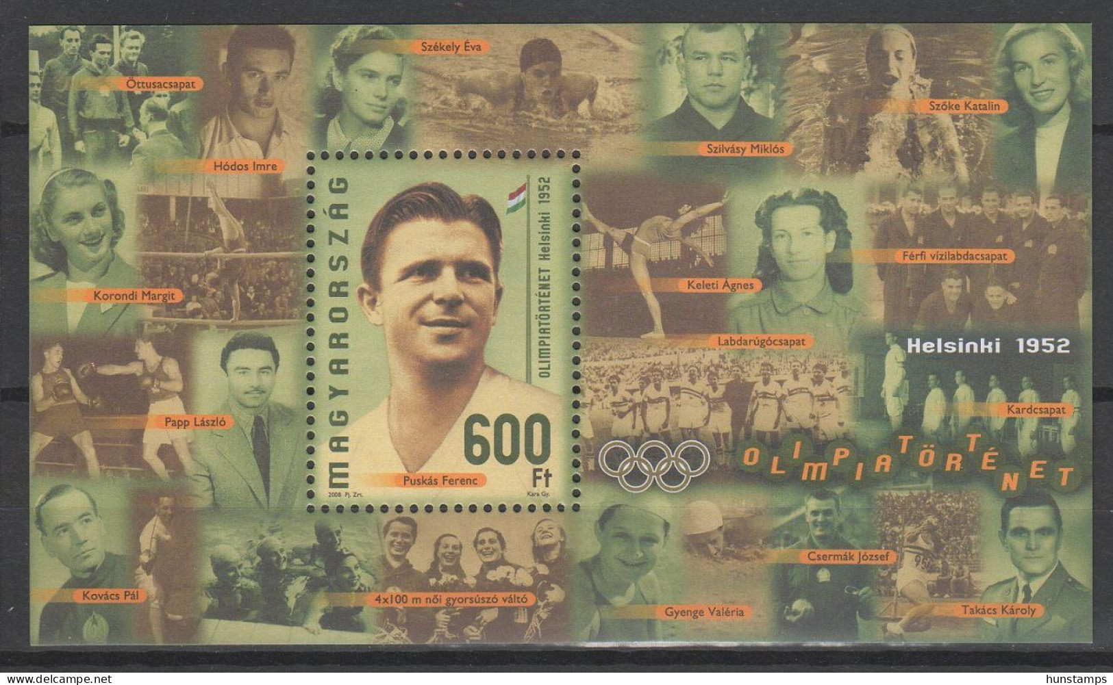 Hungary 2008. Olimpic History Fooball - Ferenc Puskas Sheet MNH (**) Michel: Block 323. - Neufs