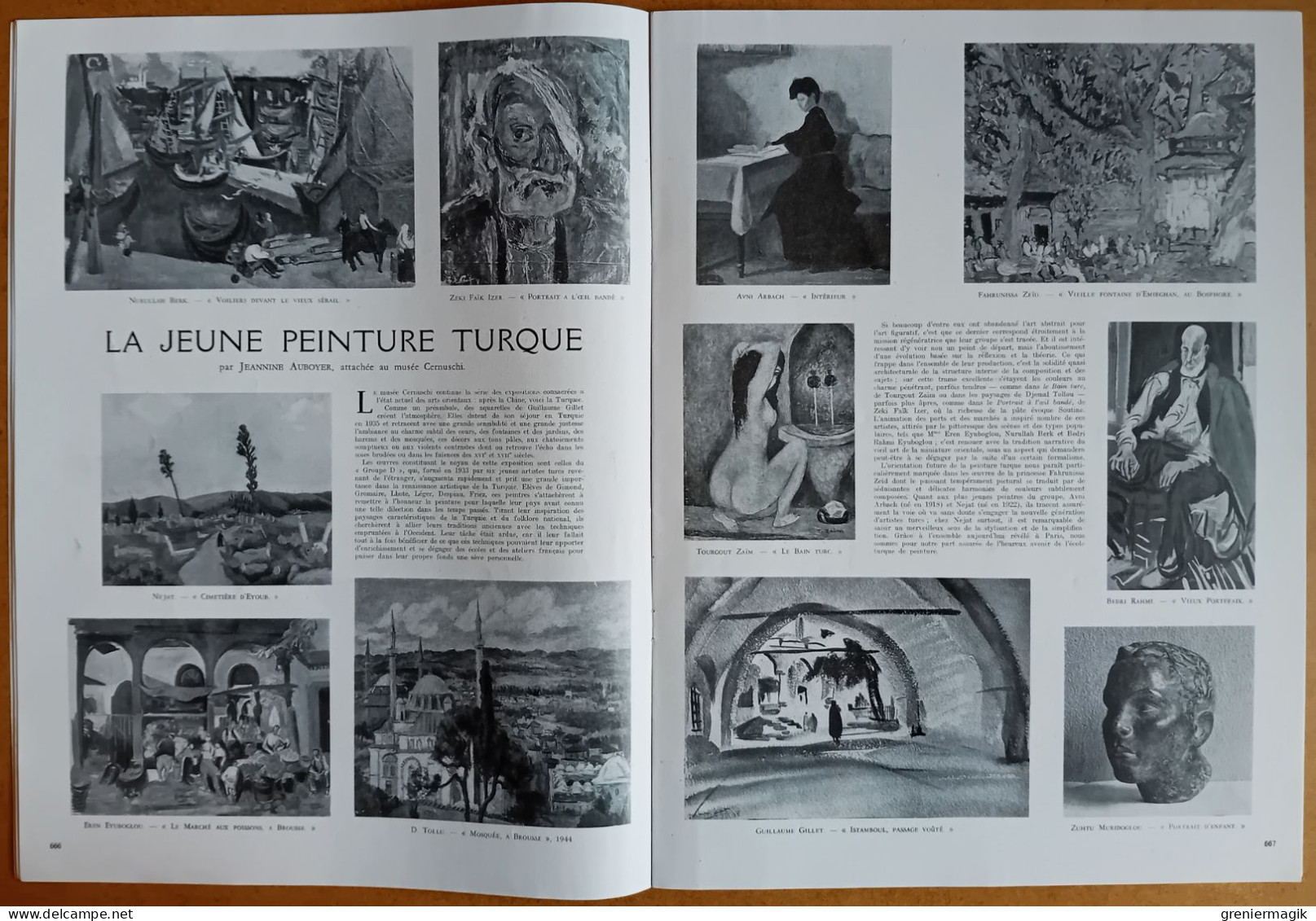 France Illustration N°63 14/12/1946 Marcel Cerdan à New-York/Paul-Emile Victor/Egypte/La Peinture Turque/Pérou/Mode - Allgemeine Literatur