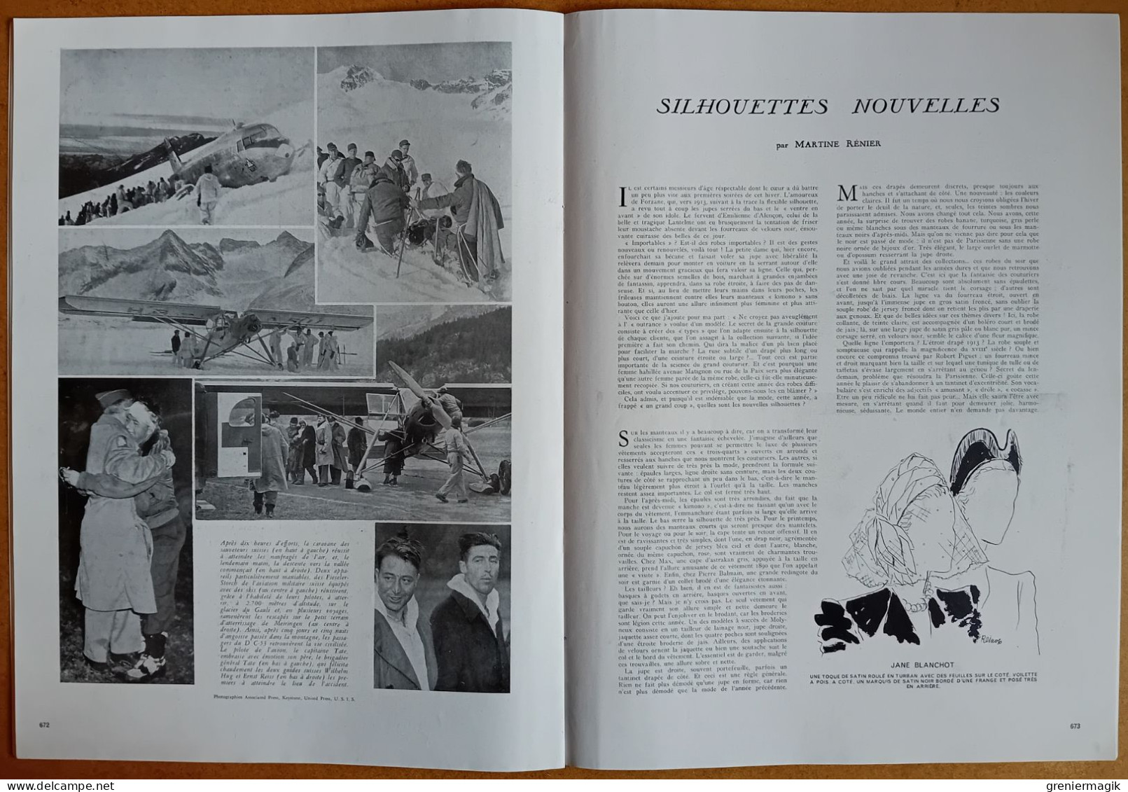 France Illustration N°63 14/12/1946 Marcel Cerdan à New-York/Paul-Emile Victor/Egypte/La peinture turque/Pérou/Mode