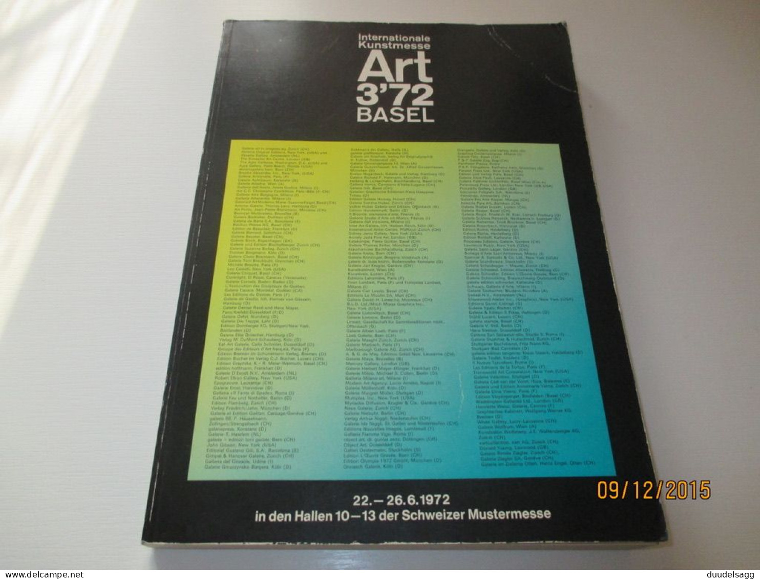 Art Basel, Bâle, Art No. 3 1972 - Tijdschriften & Catalogi