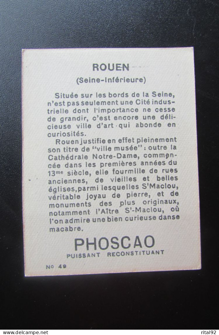 Chromo/Image "PHOSCAO Déjeuner - Bon Point" - Série "album : La FRANCE" - Lombart