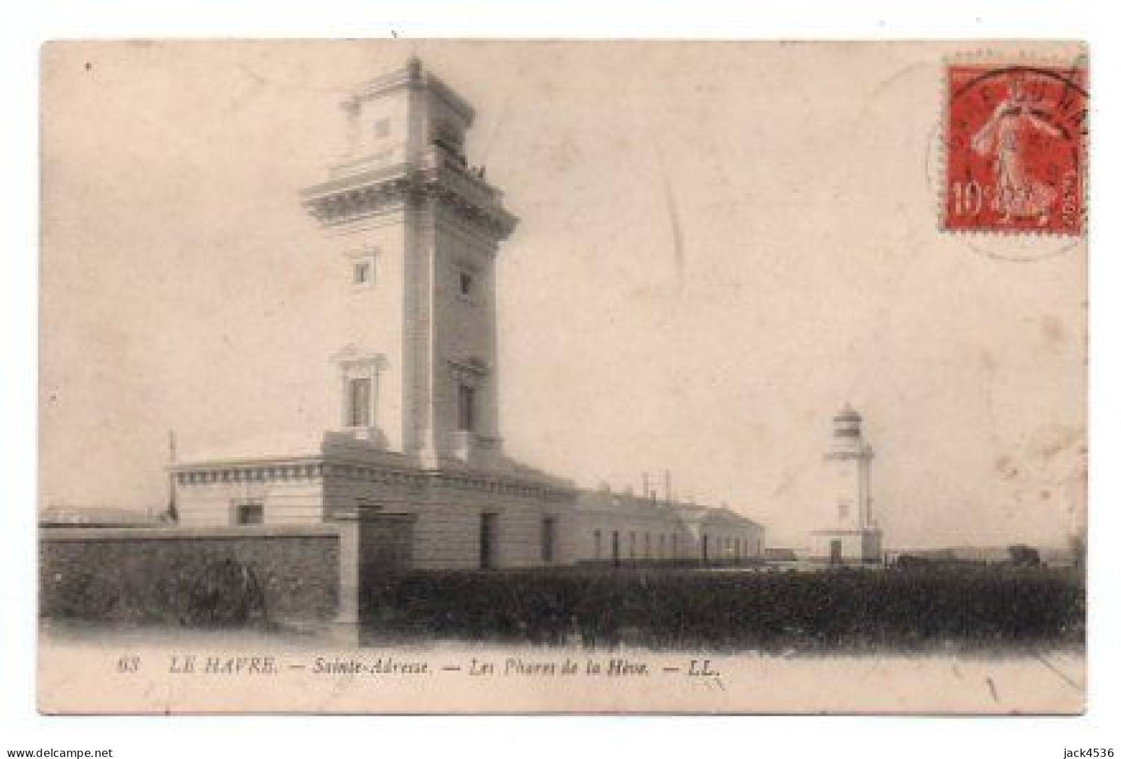 Carte Postale Ancienne - Circulé - Dép. 76 - LE HAVRE - Le Phare De La HEVE - Cap De La Hève