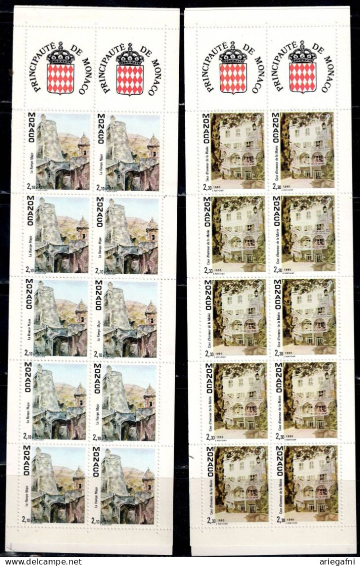 MONACO 1990 VIEWS OF MONACO SET OF 2 BOOKLET MI No 1945-6 MNH VF!! - Markenheftchen