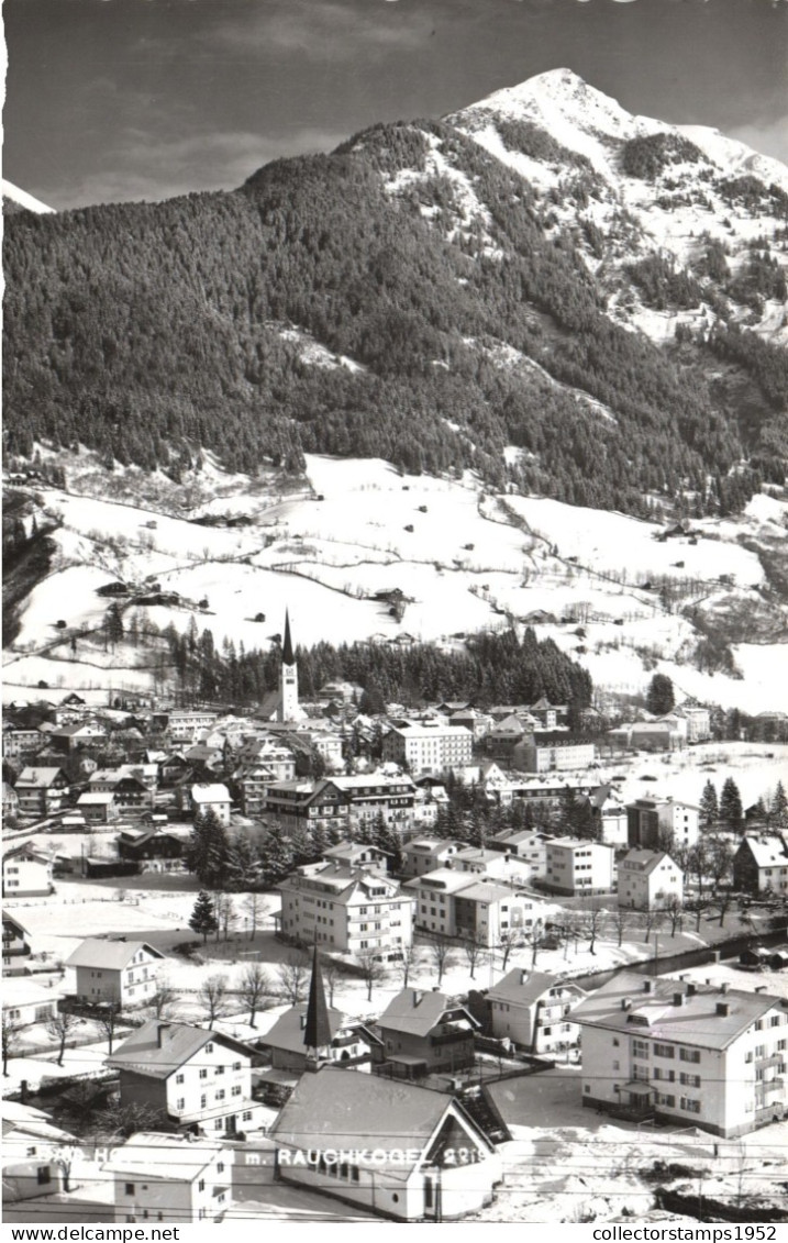 BAD HOFGASTEIN, SALZBURG, ARCHITECTURE, MOUNTAIN, CHURCH, TOWER, AUSTRIA, POSTCARD - Bad Hofgastein