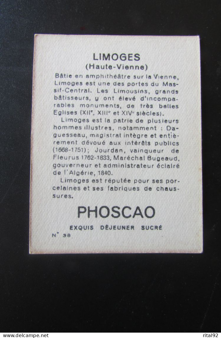 Chromo/Image "PHOSCAO Déjeuner - Bon Point" - Série "album : La FRANCE" - Lombart