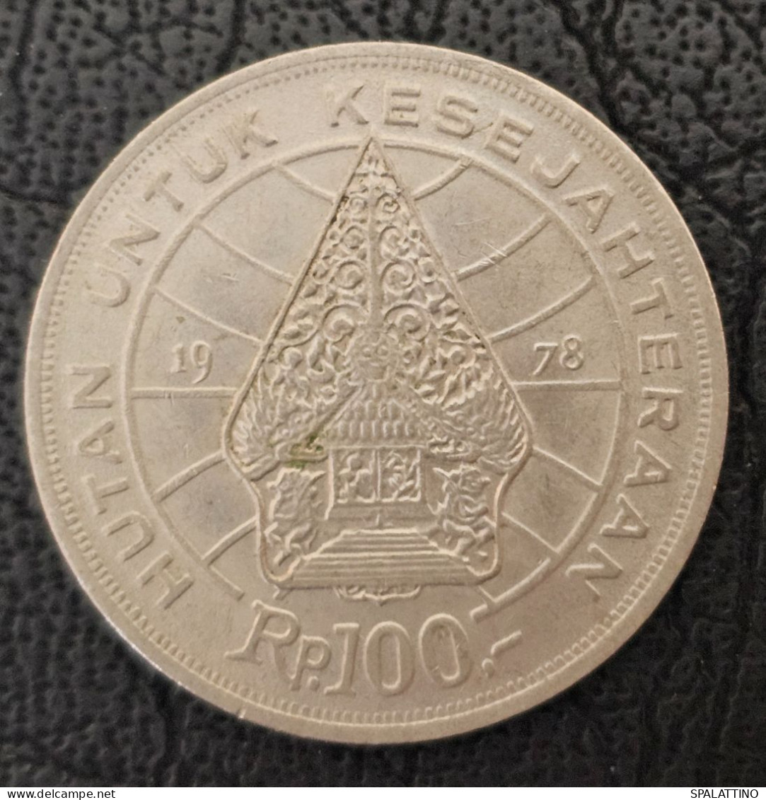 INDONESIA- 100 RUPIAH 1978. FORESTRY FOR PROSPERITY - Indonesia