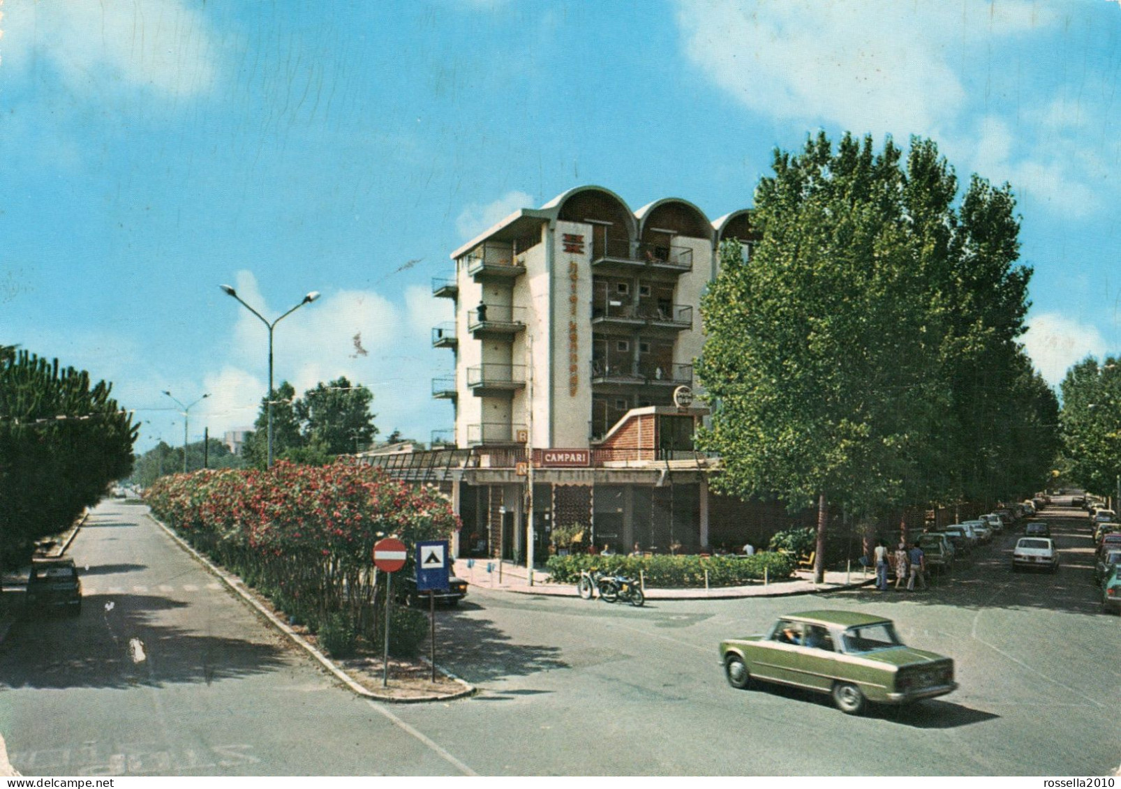 CARTOLINA AUTOMOBILI ITALIA MATERA METAPONTO LIDO HOTEL KENNEDY VIALE DELLE NINFE Italy Postcard ITALIEN Ansichtskarten - Matera