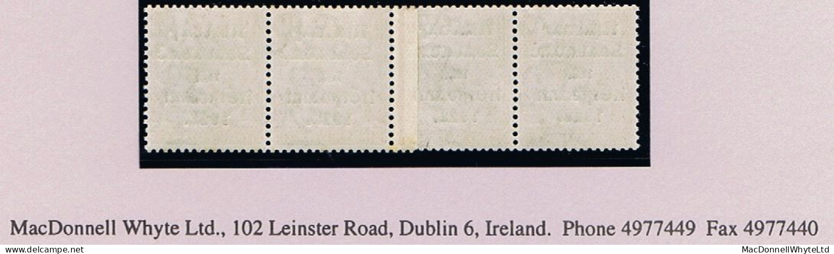 Ireland 1922 Harrison Rialtas 5-line Coils, 1½d Horizontal Strip Of 4 With Coil Join Fresh Mint Unmounted - Neufs