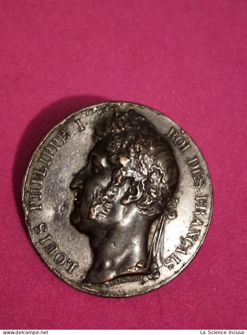 France - Médaille Louis Philippe Revers En Creux - Royaux / De Noblesse