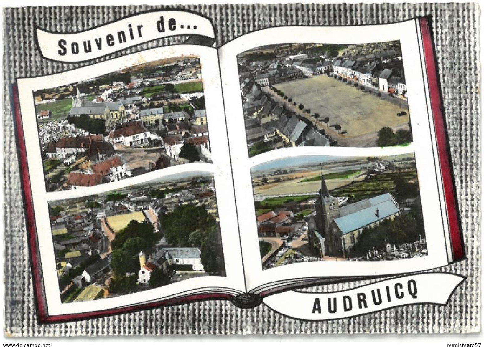 CPSM AUDRUICQ - Souvenir - Multi Vues - 4 Vues - Ed. LAPIE N°115 - Audruicq