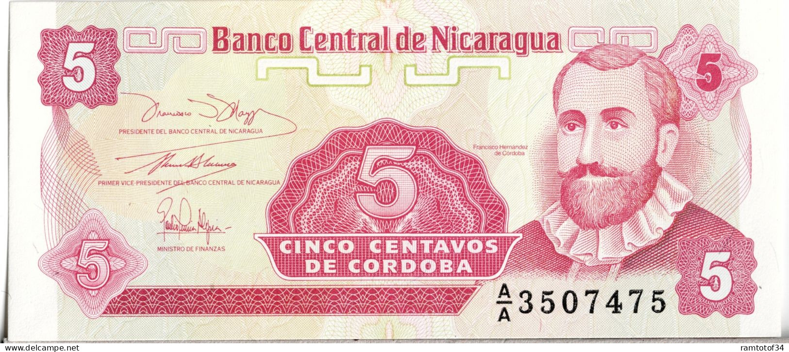 NICARAGUA - 5 Centavos 1991 UNC - Nicaragua