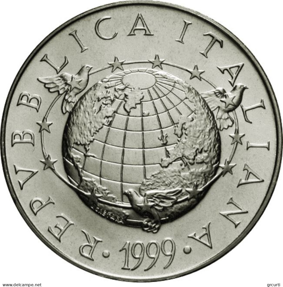 Italia - 2 X 5.000 Lire - Verso Il 2000 - Prima Emissione - KM# 197 + KM# 198 - Gig# 478 - 5 000 Lire