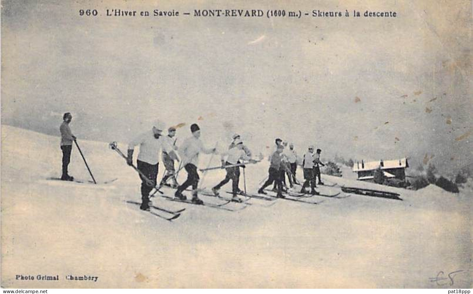 SPORTS D'HIVER ( SKI ) - 73 - MONT REVARD Skieurs à La Descente - CPA - Savoie - Sports D'hiver
